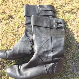 Enzo Angiolini black leather boot